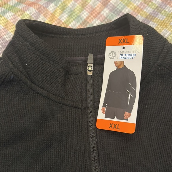 Mondetta Men’s Full Zip Waffle Jacket black XXL NWT - Picture 6 of 9